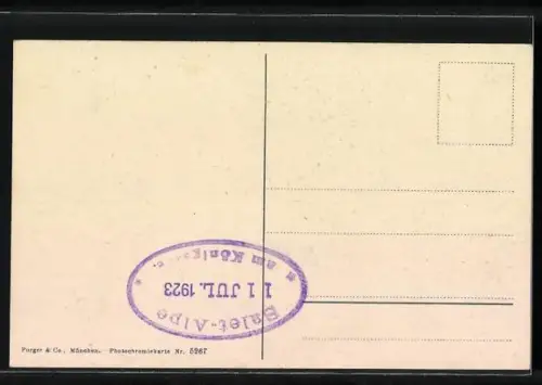 AK Berchtesgaden, Ortsansicht mit Watzmann und Schönfeldspitze