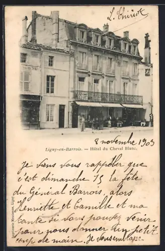 AK Ligny-en-Barrois, Hôtel du Cheval Blanc