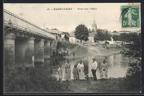 AK Rarécourt, Pont sur l`Aire