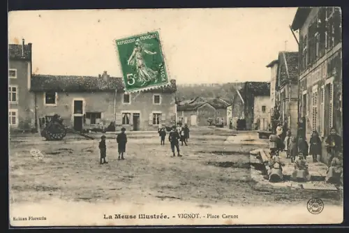 AK Vignot /Meuse, Place Carnot