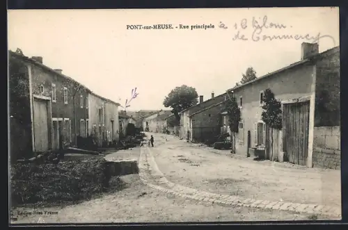 AK Pont-sur-Meuse, Rue principale