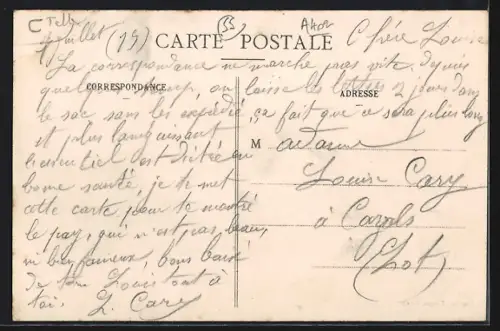 AK Pont sur-Meuse, Une Rue, Strassenpartie