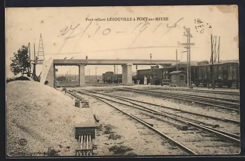 AK Lerouville, Pont reliant Lerouville a Pont-sur-Meuse