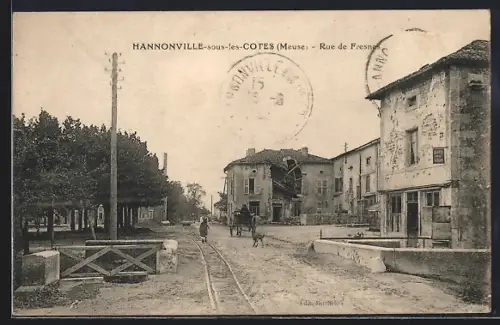 AK Hannonville-sous-les-Cotes, Rue de Fresnes