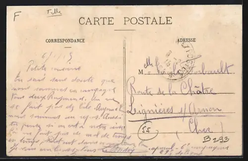 AK Vignot, Mairie et Eglise