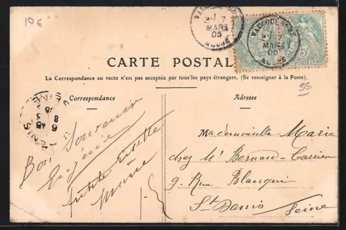 AK Vaucouleurs, Place Pétry et rue de Domremy