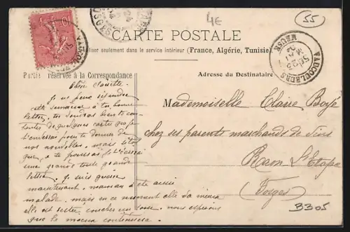 AK Vaucouleurs, Rue de la République, L`Eglise