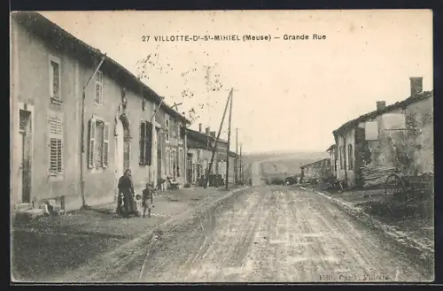 AK Villotte-dt-St-Mihiel, Grande Rue