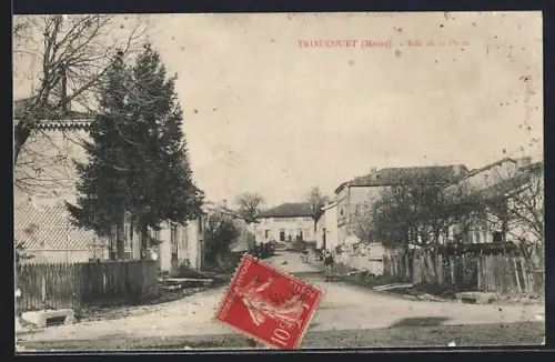 AK Triaucourt /Meuse, Rue de la Poste
