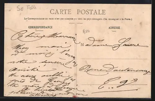 AK Triaucourt /Meuse, Rue de la Poste