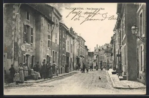 AK Vaucouleurs, Rue Jeanne-d`Arc, Au Rendez-Vous des Amis