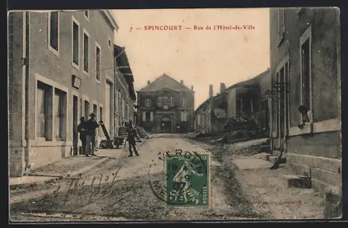 AK Spincourt, Rue de l`Hotel-de-Ville