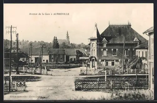 AK Aubreville, Avenue de la Gare