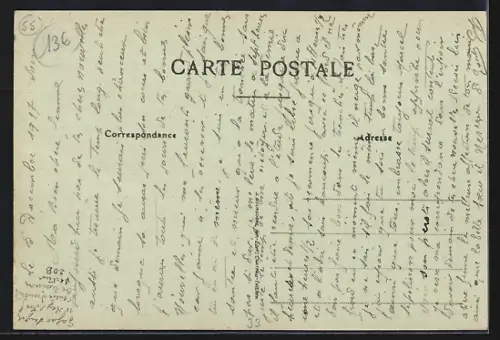 AK Cousances-aux-Forges, Cafe du Commerce et Rue de la Gare