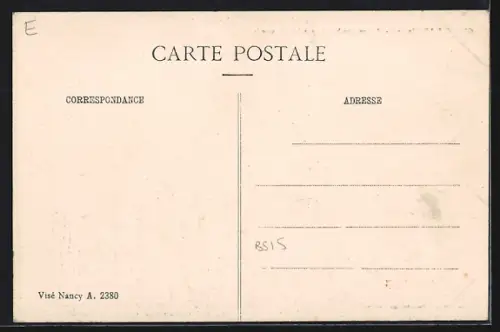 AK Gironville /Meuse, Maison bombardée par les Allemands, Café Restaurant