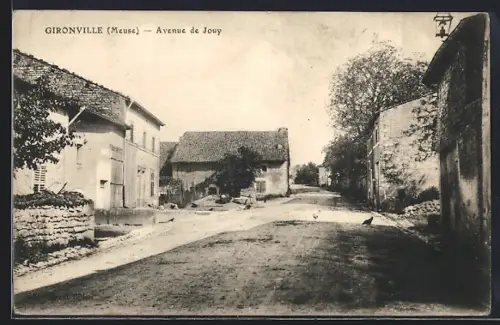 AK Gironville /Meuse, Avenue de Jouy