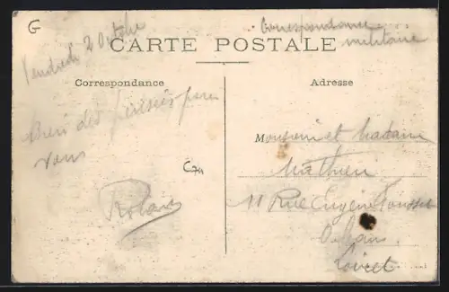 AK Gironville /Meuse, Avenue de Jouy