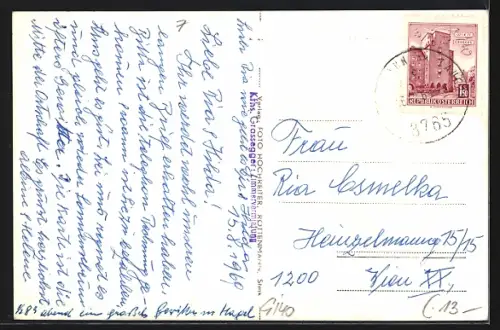 AK St. Johann am Tauern, Strassenpartie mit Geschäft von Karl Grassegger und Kirche