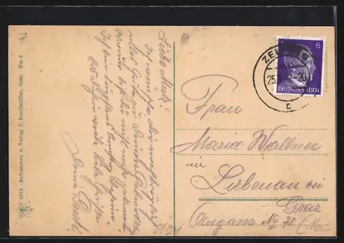 AK Zeltweg, Werks-Beamten-Hotel, Villa Sandri, Totalansicht