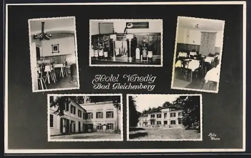 AK Bad Gleichenberg, Hotel Venedig, Innenansichten