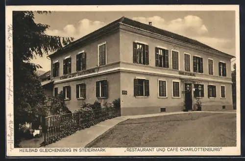 AK Gleichenberg, Restaurant und Cafe Charlottenburg