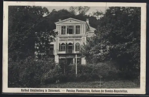 AK Gleichenberg, Pension Blankenstein, Kurhaus der Bundes-Angestellten