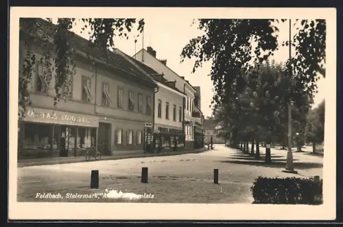 AK Feldbach /Steiermark, Strassenpartie mit Geschäften