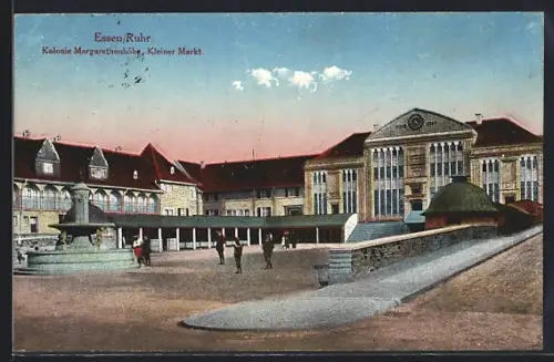 AK Essen /Ruhr, Kolonie Margaretenhöhe, Kleiner Markt