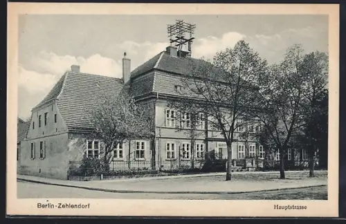 AK Berlin-Zehlendorf, Gebäude an der Hauptstrasse