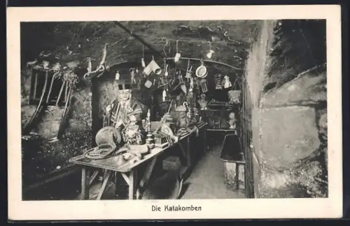 AK Berlin, Original-Bauernschänke, Katakomben, Jägerstrasse 63