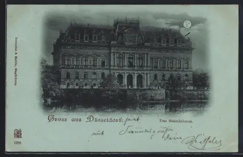 Mondschein-AK Düsseldorf, Das Ständehaus