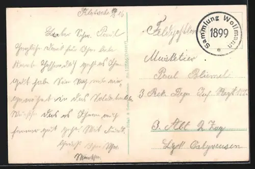 AK Dresden-Neustadt, Kaserne des K. S. Schützen-Füsilier-Regiments Prinz Georg Nr. 108