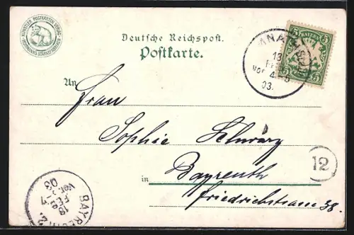 Lithographie Dresden, Kgl. Theater mit Reiterdenkmal u. Anlagen