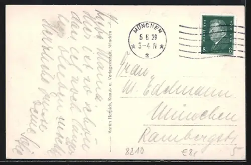 AK Fronleichnams-Prozession auf dem Chiemsee