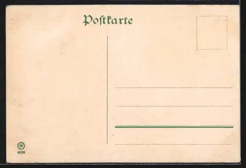 Lithographie Fürstenbrunn bei Schwarzenberg, Gasthaus Heimstätte Förstel, Köhlerhütte