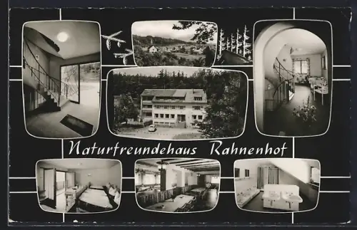 AK Hertlingshausen /Grünstadt, Naturfreundehaus Rahnenhof mit Innenansichten, Ortsansicht