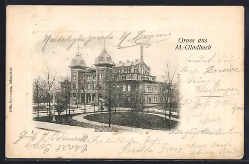 AK Mönchengladbach, Ansicht vom Kaiserbad