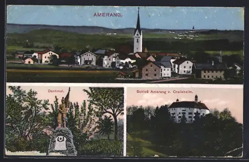 AK Amerang, Schloss Amerang v. Crailsheim, Denkmal, Gesamtansicht