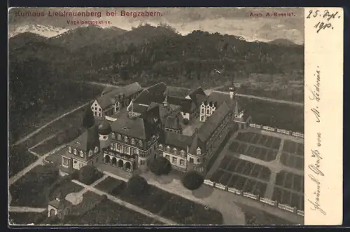 AK Bergzabern, Hotel Kurhaus Liebfrauenberg aus der Vogelschau