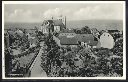 AK Münstermaifeld, Ortsansicht aus der Vogelschau