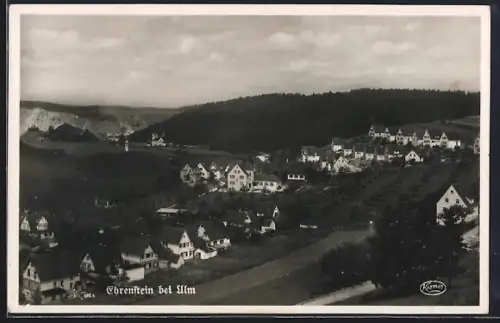 AK Ehrenstein bei Ulm, Panorama der Ortschaft