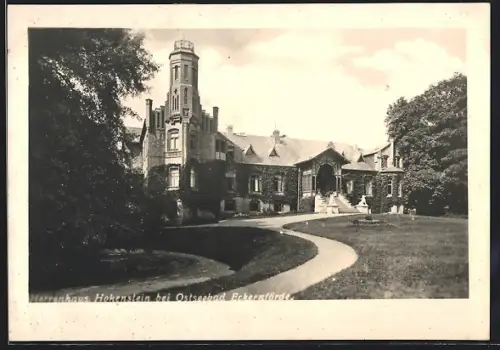 AK Barkelsby, Blick auf das Herrenhaus Hohenstein