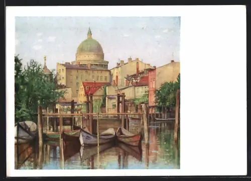 Künstler-AK Potsdam /Mark Brandenburg, Klein Venedig