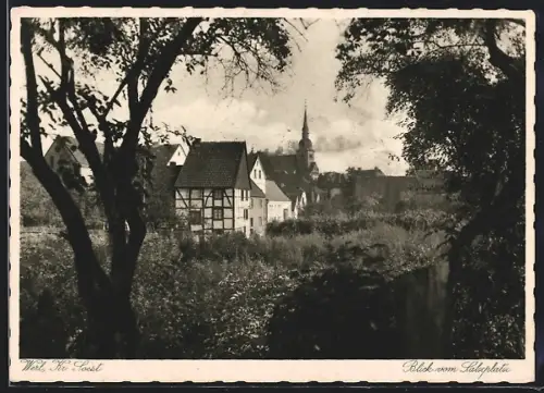 AK Werl /Soest, Blick vom Salzplatz