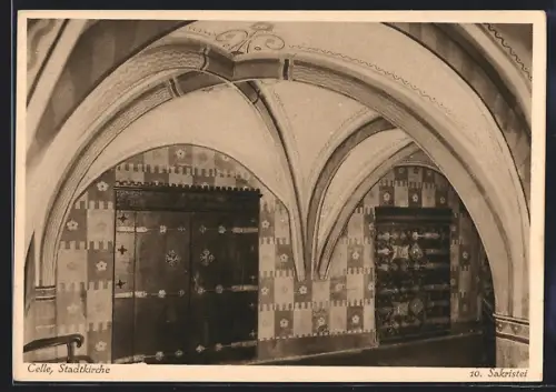 AK Celle, Stadtkirche, Sakristei, Innenansicht