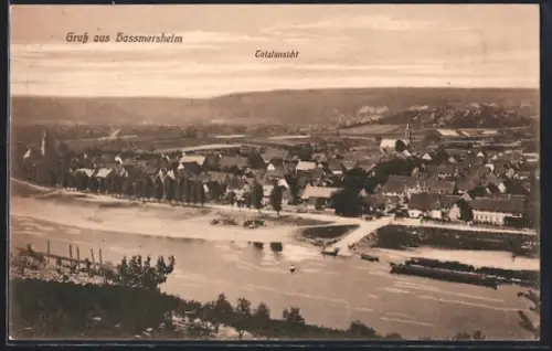 AK Hassmersheim, Totalansicht mit Kirche