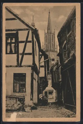 AK Rathenow, Durchblick zur Kirche