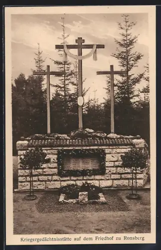 AK Ronsberg, Kriegergedächtnisstätte auf dem Friedhof