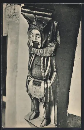 AK Wernigerode, Figur am ehemaligen Waaghause jetzt Rathaus