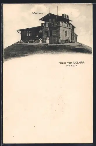 AK Dolmar, Blick auf das Schutzhaus